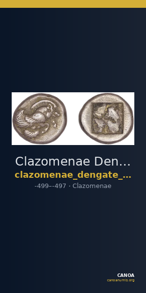 Clazomenae Dengate 1967 IC drachms — CANOA