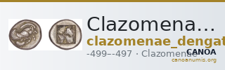 Clazomenae Dengate 1967 IC drachms — CANOA