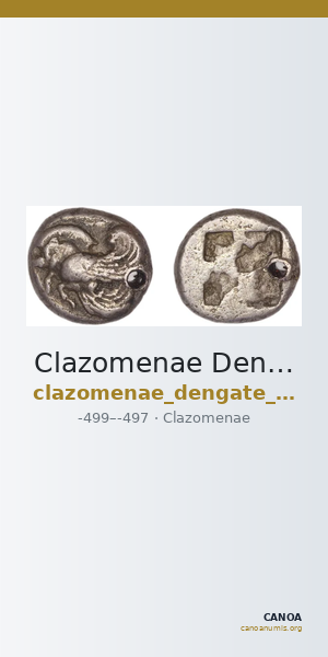Clazomenae Dengate 1967 ID drachms — CANOA