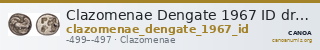 Clazomenae Dengate 1967 ID drachms — CANOA