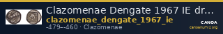 Clazomenae Dengate 1967 IE drachms — CANOA