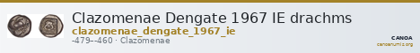 Clazomenae Dengate 1967 IE drachms — CANOA