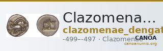 Clazomenae Dengate 1967 II diobols — CANOA