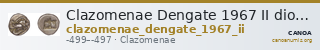 Clazomenae Dengate 1967 II diobols — CANOA