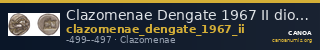 Clazomenae Dengate 1967 II diobols — CANOA