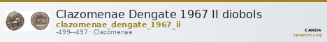 Clazomenae Dengate 1967 II diobols — CANOA
