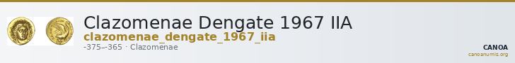 Clazomenae Dengate 1967 IIA — CANOA