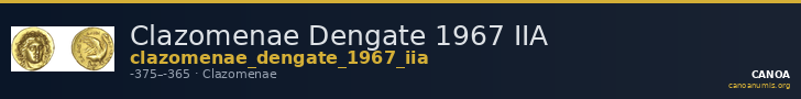 Clazomenae Dengate 1967 IIA — CANOA