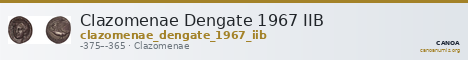 Clazomenae Dengate 1967 IIB — CANOA