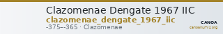 Clazomenae Dengate 1967 IIC — CANOA