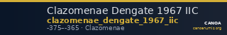 Clazomenae Dengate 1967 IIC — CANOA