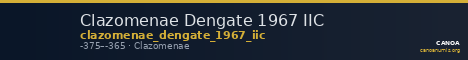 Clazomenae Dengate 1967 IIC — CANOA
