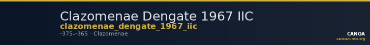 Clazomenae Dengate 1967 IIC — CANOA