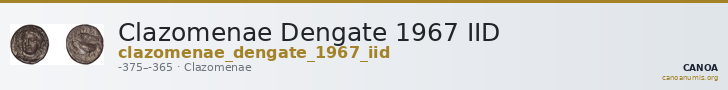 Clazomenae Dengate 1967 IID — CANOA
