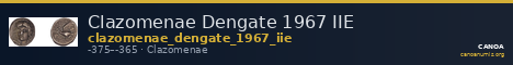 Clazomenae Dengate 1967 IIE — CANOA