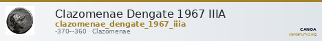 Clazomenae Dengate 1967 IIIA — CANOA