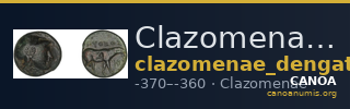 Clazomenae Dengate 1967 IIIB — CANOA