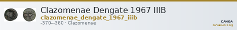Clazomenae Dengate 1967 IIIB — CANOA