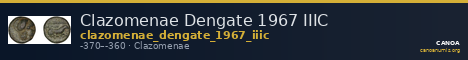 Clazomenae Dengate 1967 IIIC — CANOA
