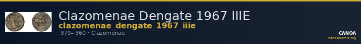 Clazomenae Dengate 1967 IIIE — CANOA
