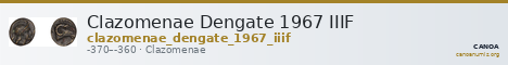 Clazomenae Dengate 1967 IIIF — CANOA