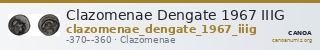 Clazomenae Dengate 1967 IIIG — CANOA