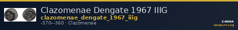 Clazomenae Dengate 1967 IIIG — CANOA