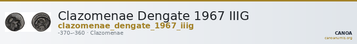 Clazomenae Dengate 1967 IIIG — CANOA