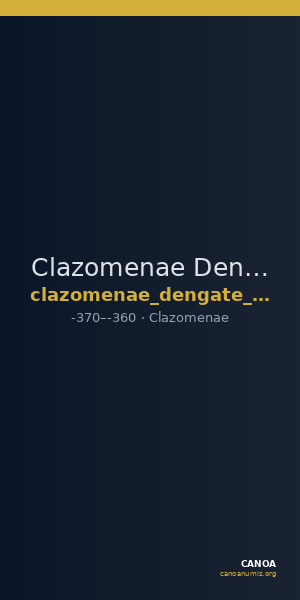 Clazomenae Dengate 1967 IIIH — CANOA