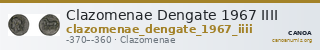 Clazomenae Dengate 1967 IIII — CANOA