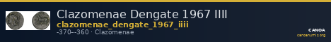 Clazomenae Dengate 1967 IIII — CANOA