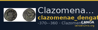 Clazomenae Dengate 1967 IIIJ — CANOA