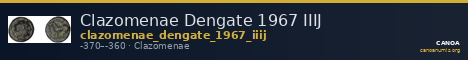 Clazomenae Dengate 1967 IIIJ — CANOA