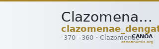 Clazomenae Dengate 1967 IIIL — CANOA