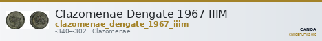 Clazomenae Dengate 1967 IIIM — CANOA