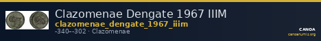 Clazomenae Dengate 1967 IIIM — CANOA