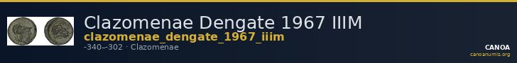 Clazomenae Dengate 1967 IIIM — CANOA