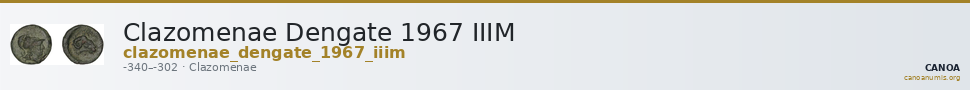 Clazomenae Dengate 1967 IIIM — CANOA