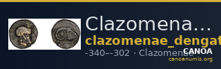 Clazomenae Dengate 1967 IIIN — CANOA