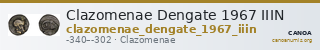 Clazomenae Dengate 1967 IIIN — CANOA