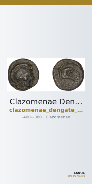 Clazomenae Dengate 1967 IIIO — CANOA