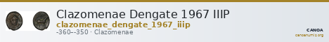 Clazomenae Dengate 1967 IIIP — CANOA