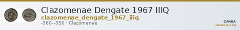 Clazomenae Dengate 1967 IIIQ — CANOA