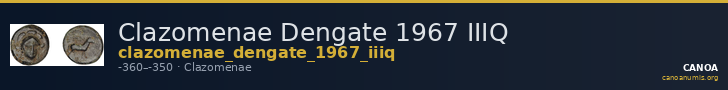 Clazomenae Dengate 1967 IIIQ — CANOA