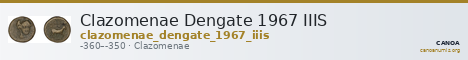 Clazomenae Dengate 1967 IIIS — CANOA