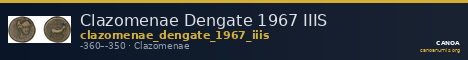 Clazomenae Dengate 1967 IIIS — CANOA
