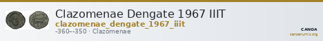 Clazomenae Dengate 1967 IIIT — CANOA