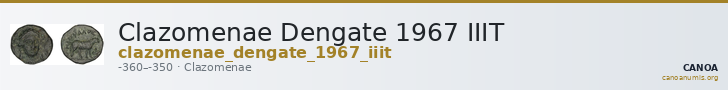 Clazomenae Dengate 1967 IIIT — CANOA