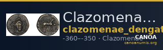 Clazomenae Dengate 1967 IIIU — CANOA