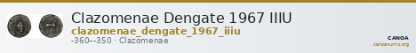 Clazomenae Dengate 1967 IIIU — CANOA